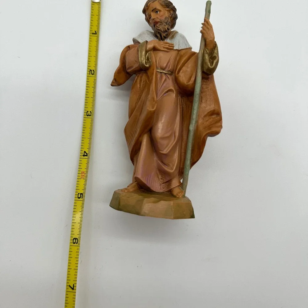 Vintage 1991 Fontanini Depose Italy Nativity Holy Family 4 Piece Set Signed